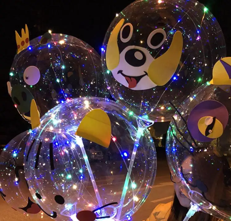 

Светодиодный шар Bobo, ручной мультяшный шар с животными с 3 м светильник Ной проволокой, сделай сам, декоративный шар, 50 комплектов, оптовая пр...