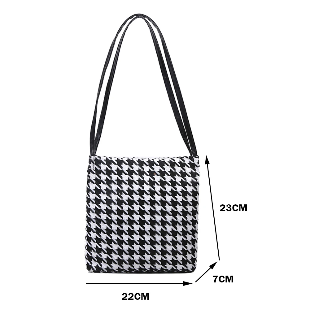 

Youth Ladies Simple Versatile Bag Casual Cotton Big Capcity Totes Shoulder Bucket Bag Lady Commuter Handbag Clutch