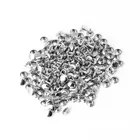 Y1UU 100x двойные трубчатые металлические кожаные ремесла ремонт шпильки панк шип Декор