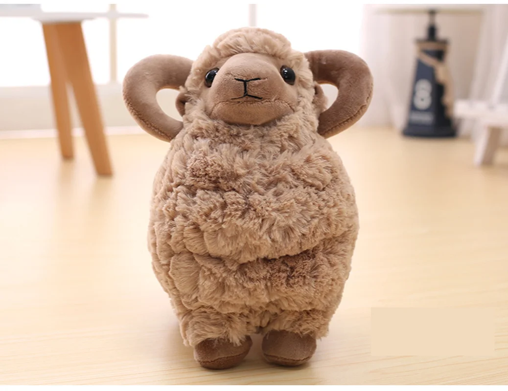 Милая имитация маленькой овечьей куклы маленькая овечка кукла Альпака плюшевая