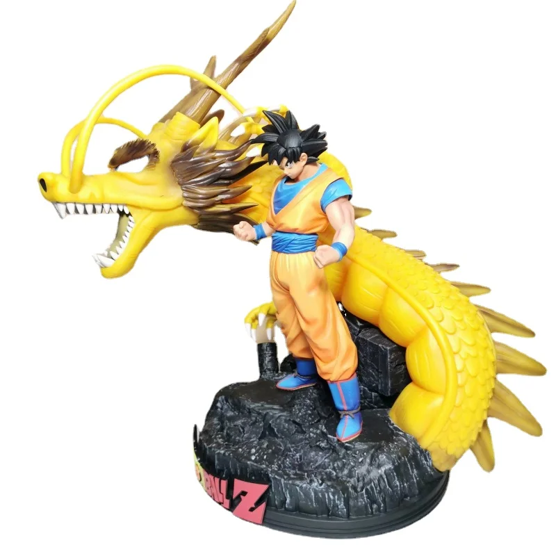 

Bandai 42CM GK Dragon Scene Goku Anime Boxed Model Statue Decoration Hand-made Anime Scene