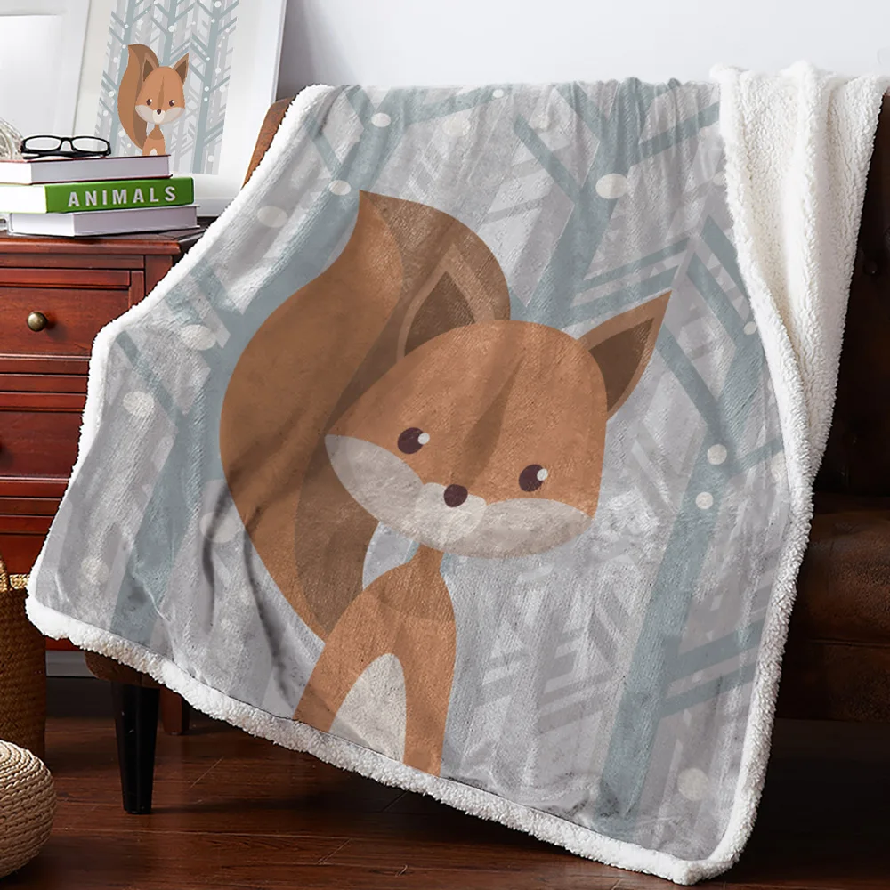 

Зимнее мультяшное одеяло в виде белки из снега и леса для дома Кровати Покрывало плюшевое Флисовое одеяло s бросает зимнее покрывало для взр...