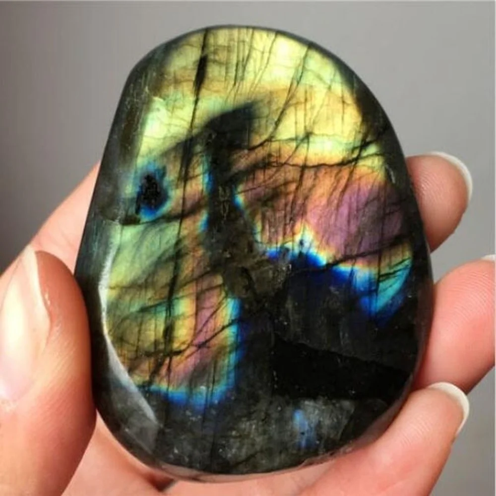 

100g Natural Labradorite Crystal Rough Polished From Madagascar