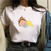 oversized women t shirt cute baby graphic print female clothing white tshirts summer short sleeve top tees vintage streetwears