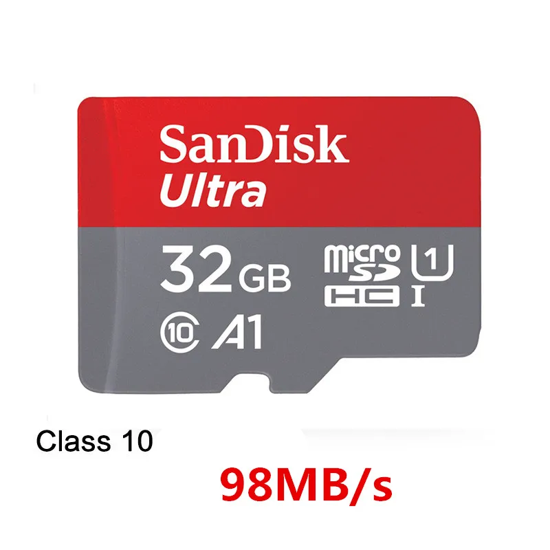 Original Sandisk A1 Micro SD Card 128GB 32GB 64GB 256GB 16G 400GB Ultra Microsd Memory Class10 UHS-3 98M/s TF/SD | Компьютеры и офис