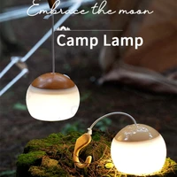 outdoor portable led camping lamp 24 hours lighting time 3 gear adjustment tent lamp charging light camping accessories