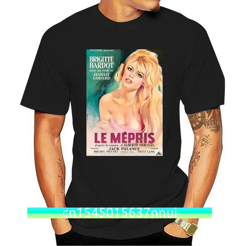 

Le Mepris 1960S Retro Movie Poster Unisex T Shirt Vintage Graphic Tee Shirt