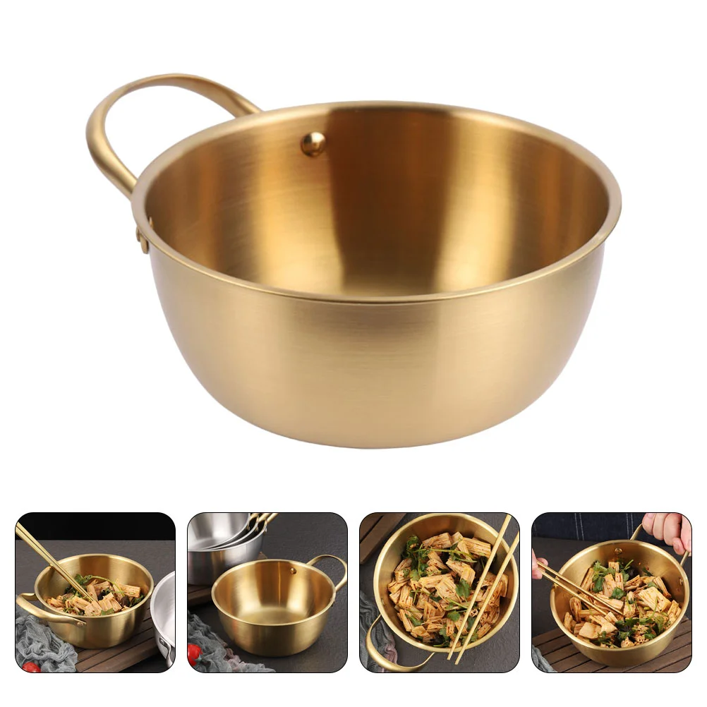 

1pc Heating Pot Household Cookware Small Ramen Pot Kitchen Cooking Pot