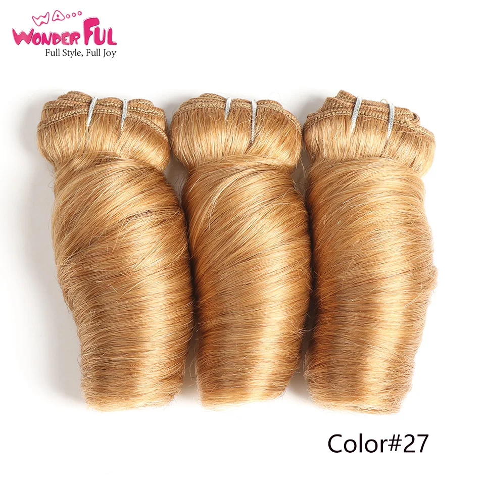 3 шт./лот романтические вьющиеся волосы бразильские с двойным рисунком волнистые