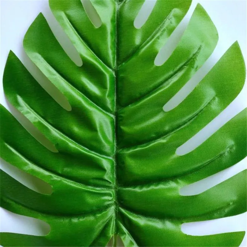 100P тканевое растение для зелени поддельные одиночные стебли черепаха лист 38 см/14