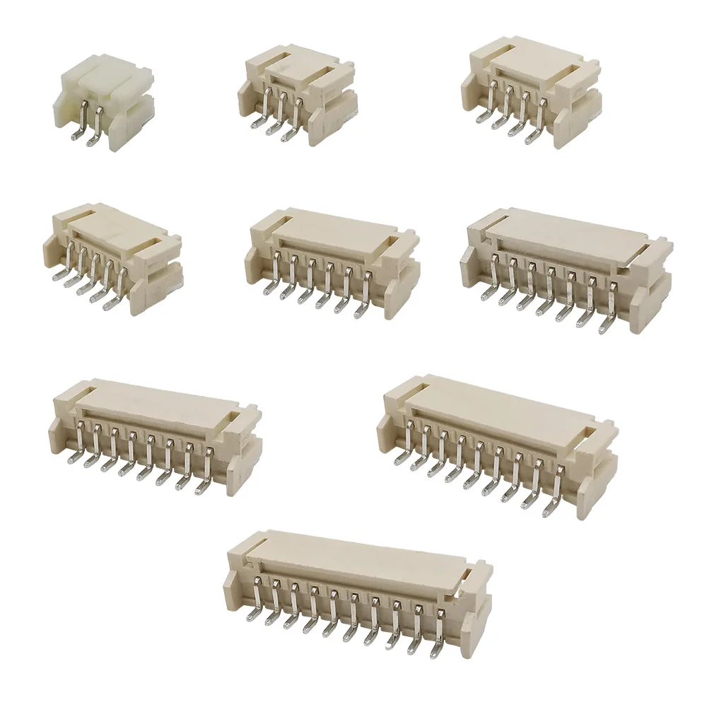 

50/100Pcs PH2.0mm JST 2.0 2/3/4/5/6/7/8/9/10 Pin SMD Wire Connector Vertical Folded Horizontal Patch Socket Terminals
