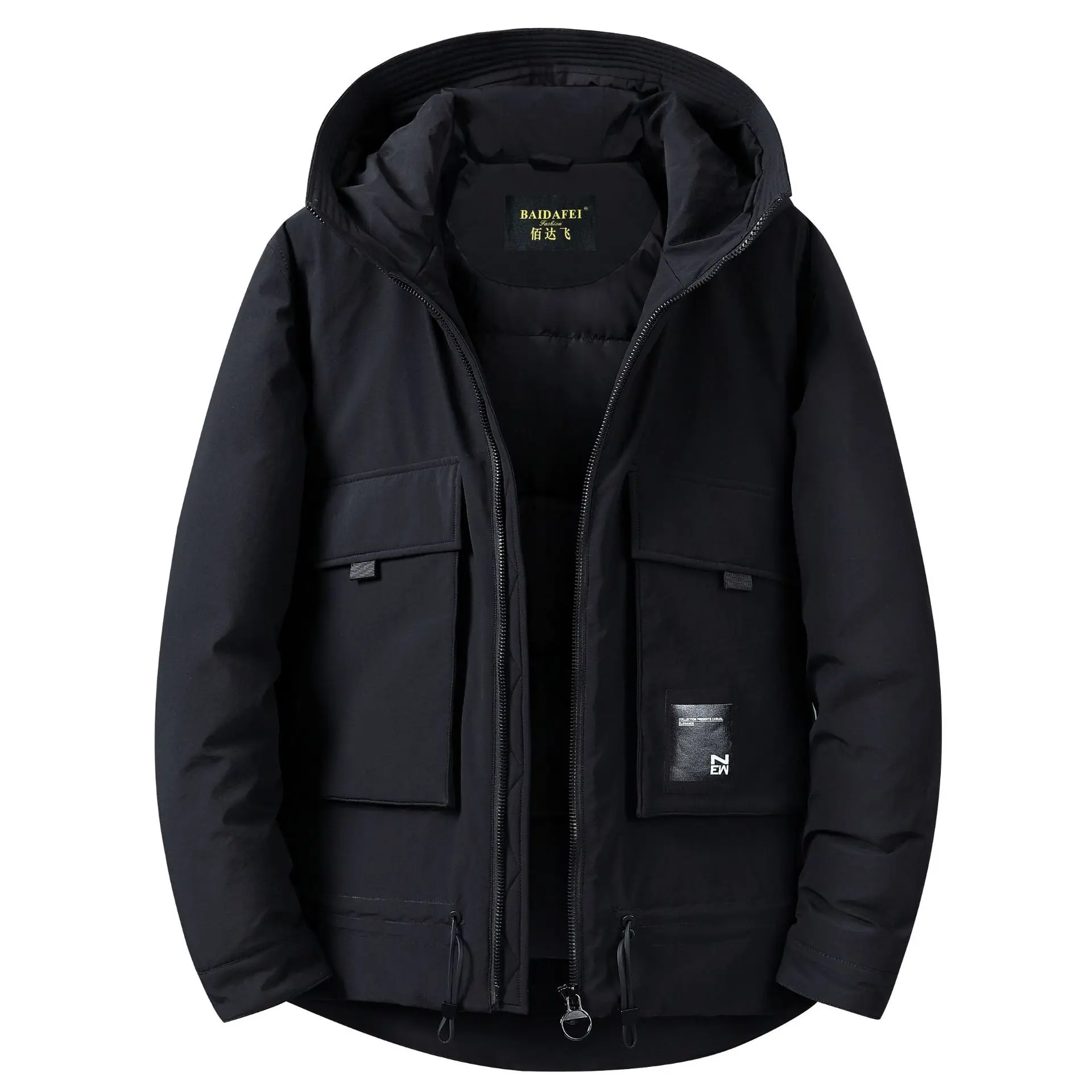 2019 Brand Clothing Men Down Coat Winter Jacket Hooded Thicken Warm Goose Jackets White Duck Casual Snow Outerwear | Мужская одежда
