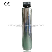 High Performance water softener tank with 304 stainless steel tank and resin filter for water treatment