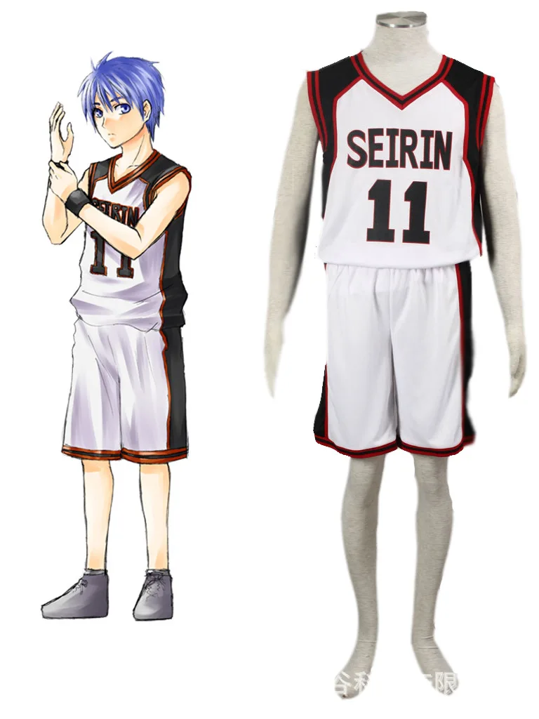 Костюм для косплея Kuroko Tetsuya мужчин и женщин аниме баскетбольная форма костюм на