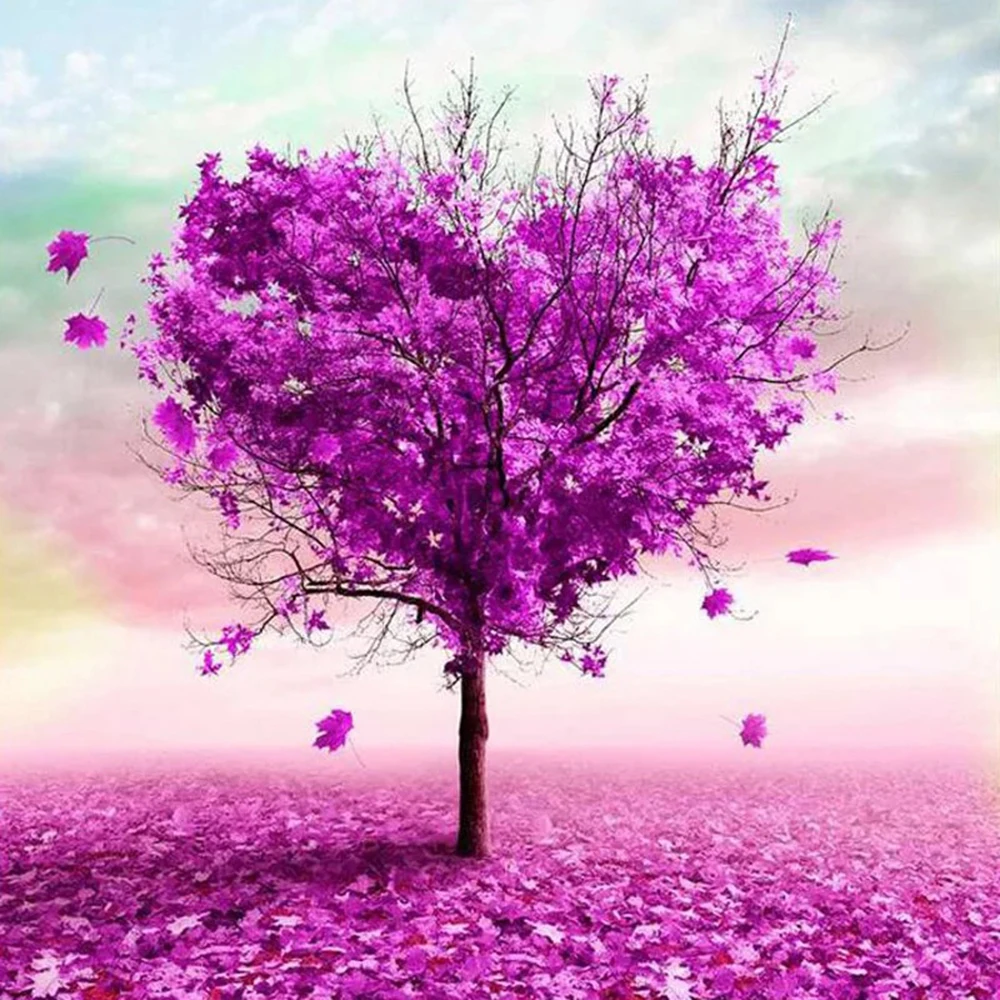 5D Алмазная Картина Дерево Любви Алмазной Вышивка Красивой мультфильм крест