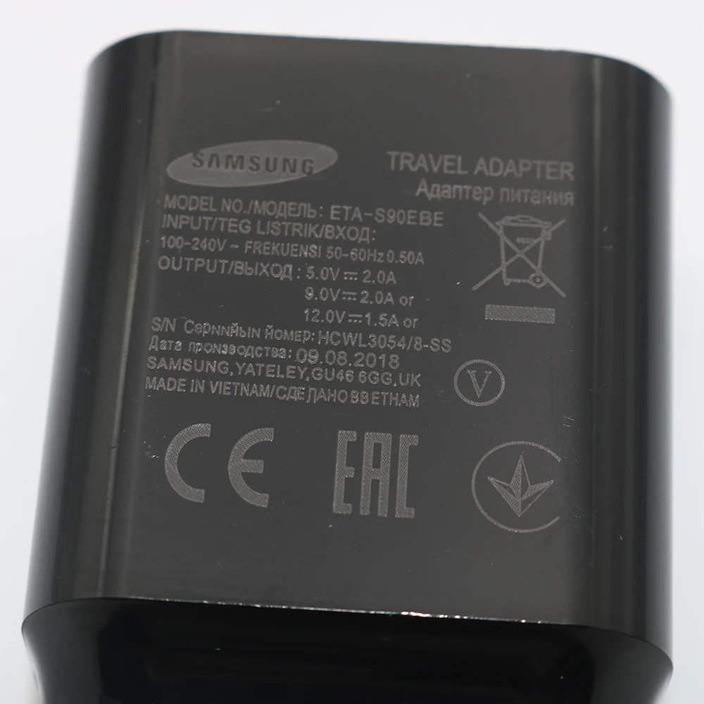 Оригинальное быстрое зарядное устройство Samsung QC 3 0 зарядный адаптер питания Usb