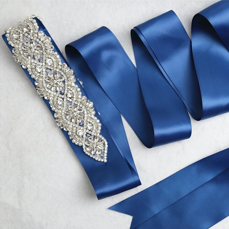 JLZXSY ручная работа Кристалл Стразы аппликация с лентой Свадебные ремни стразы