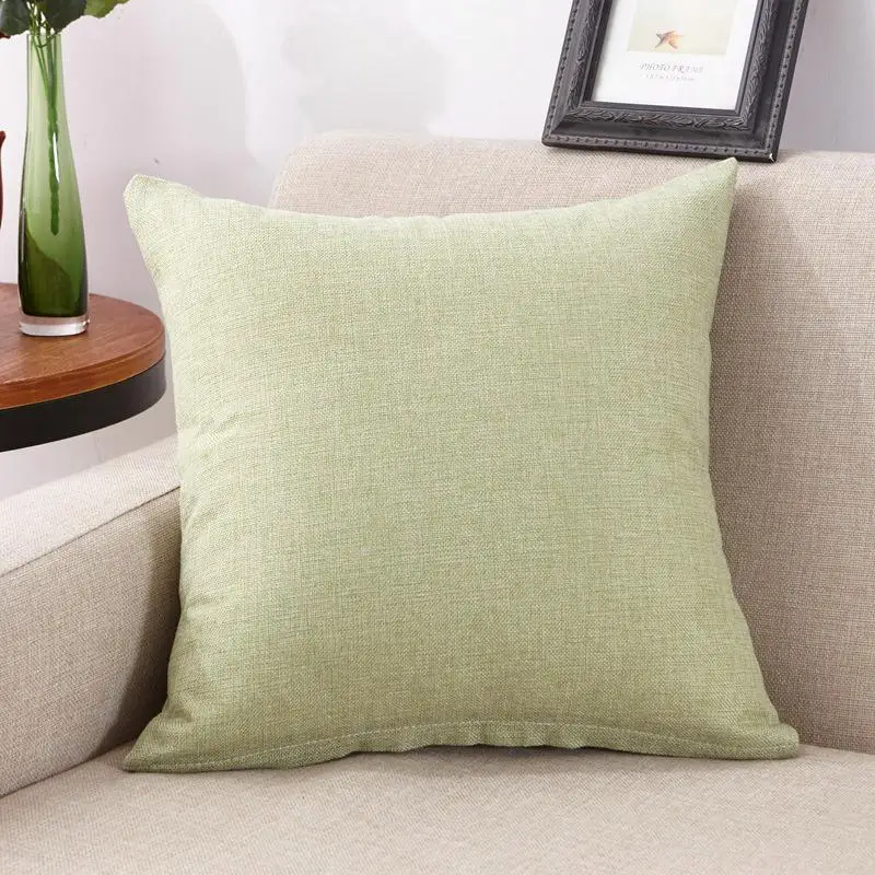 

Nordic Multicolor Solid color Fashion Sofa Cushion Cover Linen Cotton Office Chair Waist Decorative Pillow Covers Home Decor