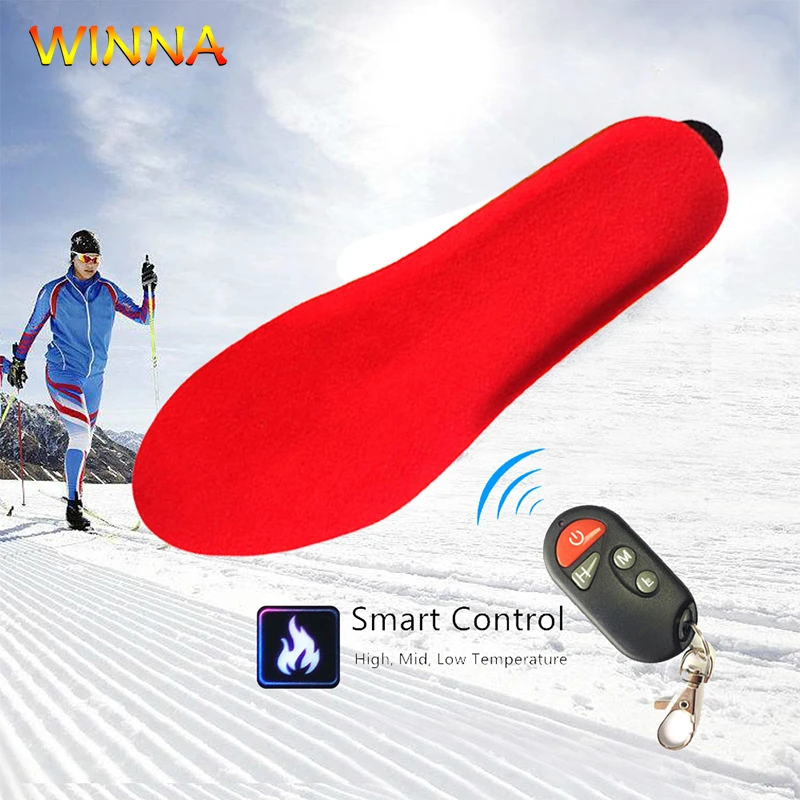 [Акция] Зимние теплые стельки с электрическим подогревом аккумулятором 1800 мАч