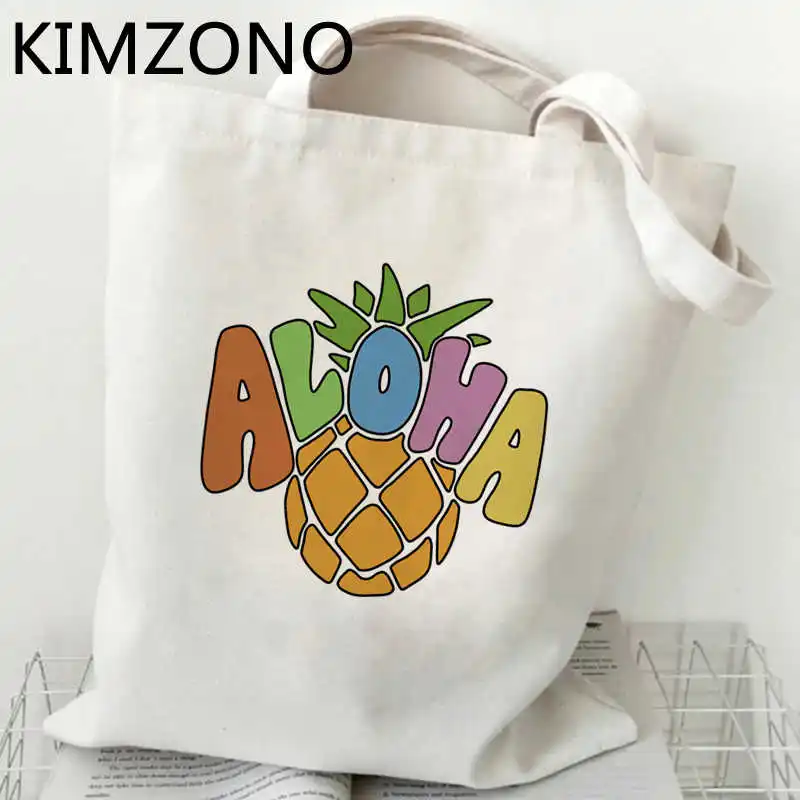 

Холщовая Сумка для покупок с ананасами, экологически чистая многоразовая сумочка