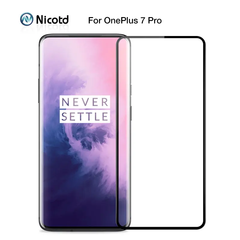 Защитное стекло для экрана One Plus 7 Pro закаленное с полным покрытием 3T 5T 6T защитная