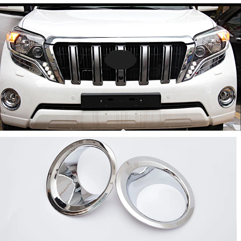 Аксессуары ABS Chrome передняя и задняя рамка Декоративная Обшивка для Toyota Land Cruiser Prado
