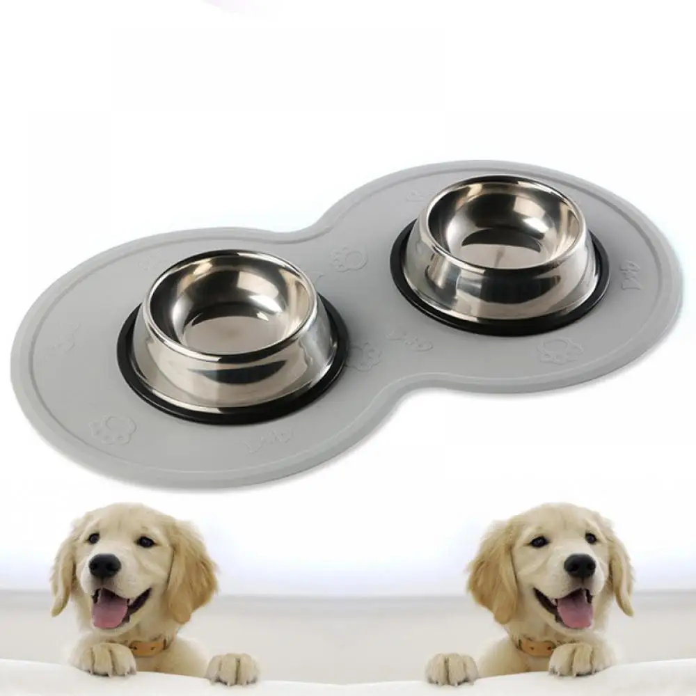 

Cute Cloud Shape Pet Dog Cat Anti-Slip Feeding Mat Pad Silicone 48*27cm Dish Bowl Food Feeder Bowl Placement Dog Accessories