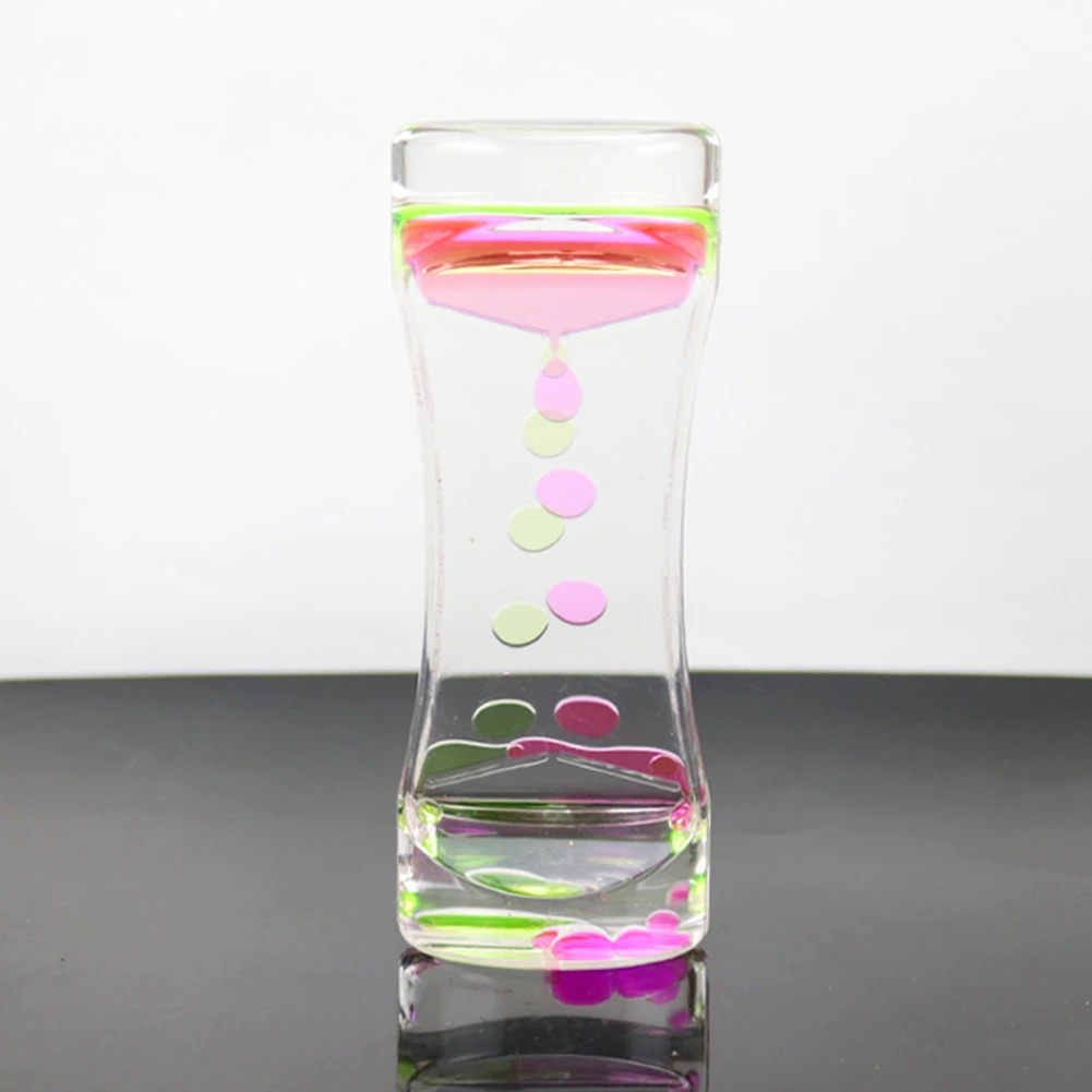 Acrylic Drip Oil Hourglass Liquid Motion Bubble Floating Timer Home Decor | Дом и сад