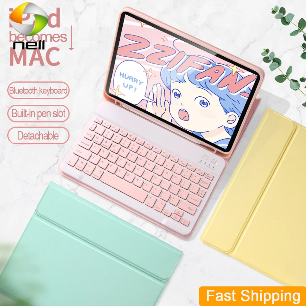 

iPad Pro 11 2020 2018 2th Generation Bluetooth Keyboard Mouse Case New iPad Air 4 10.9 Pencil Holder Smart Case shell