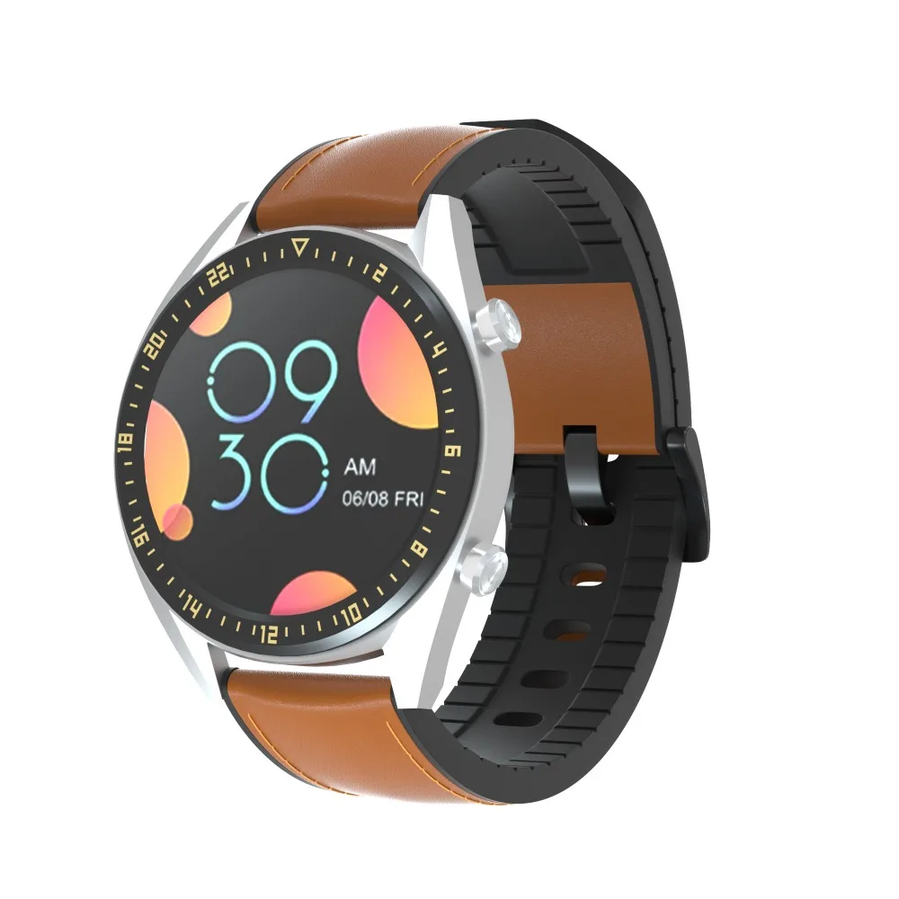 22 мм силиконовый+ кожаный ремешок для часов Ремешок для samsung gear S3/Для huawei Watch GT GT2/Amazfit GTR 47 мм умный ремешок