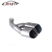 dual chrome tail exhaust tips muffler pipe for porsche cayenne 2015 stainless steel sliver mufflers 1pair rs cr2030