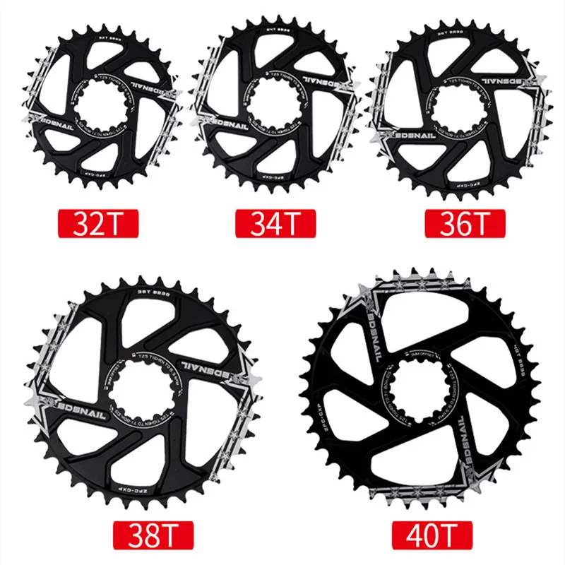 GXP Bike MTB Mountain 32T/34T/36T/38T/40T Crown bicycle chainring for Sram 11/12S NX XX1 XO GX X9 single disc tray Cheap | Спорт и