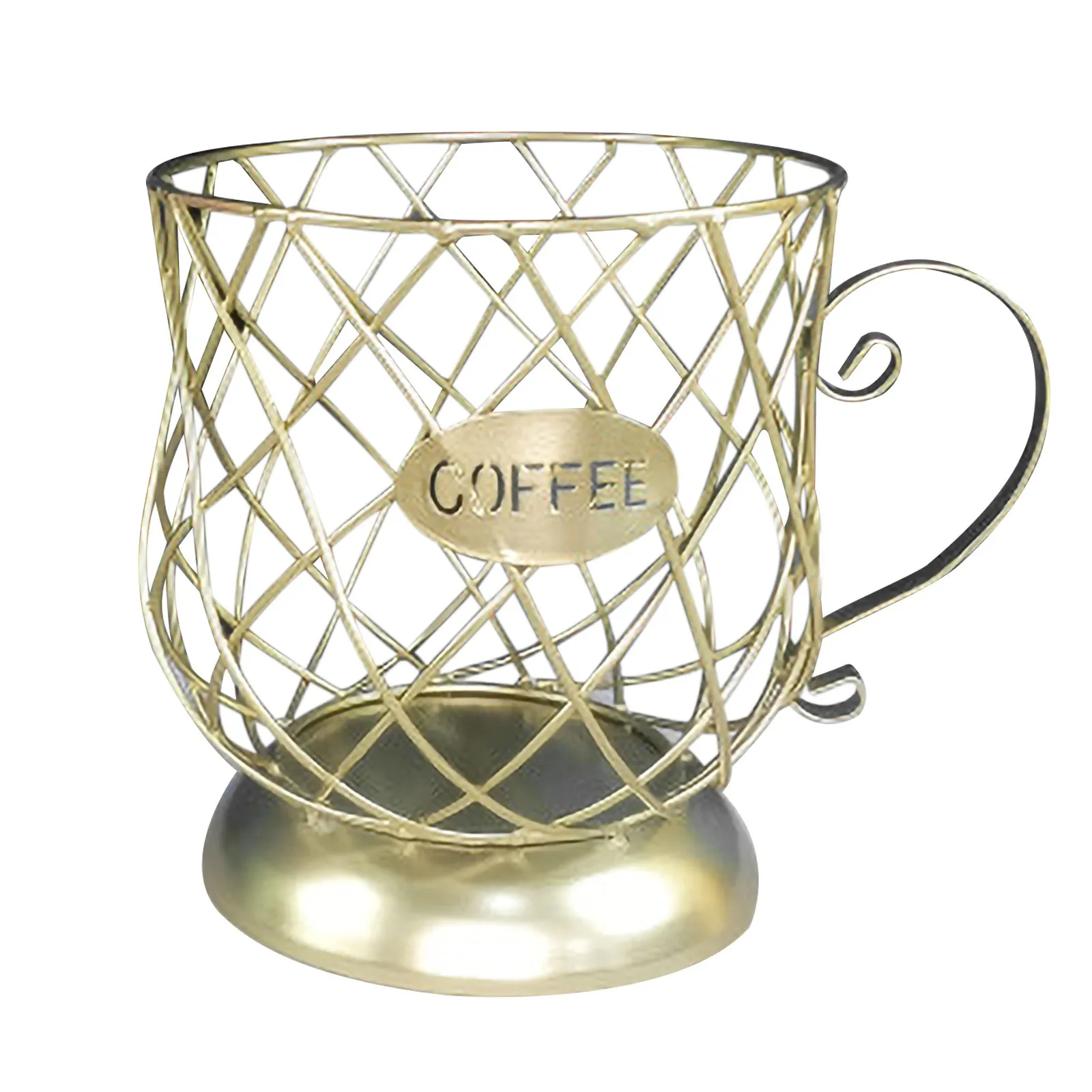 

Organizer Holder Hollowed Cup-Shaped Coffee Pod Holder Storage Rack For Counter Coffee Bar Creative Coffee Cup Fruit Coffee Pod