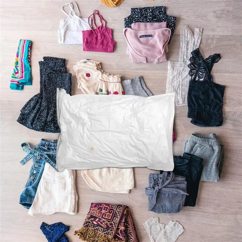 

1PC Thickened Vacuum Compression Bag Household Clothes Storage Bag Clothing Organizer Storage Bag Supplies(Transparent)