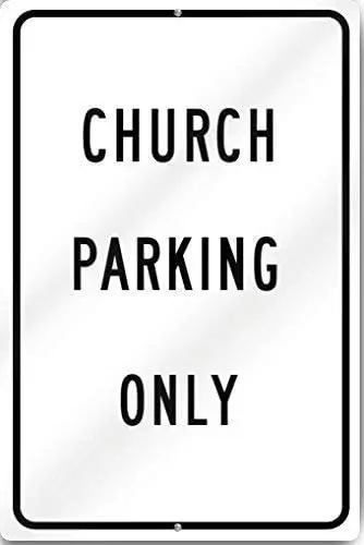 

Церковная парковочная табличка, только церковная табличка, парковочная табличка, табличка с уведомлением, Предупреждение ждающий знак, мет...