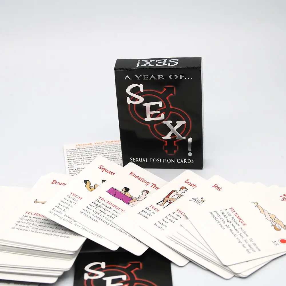 Fantasiex Possible Sexual Positions Playing A Year Of Sex for Adult Sexy Game Cards Sets For Couple Bedroom Commands | Игрушки и хобби