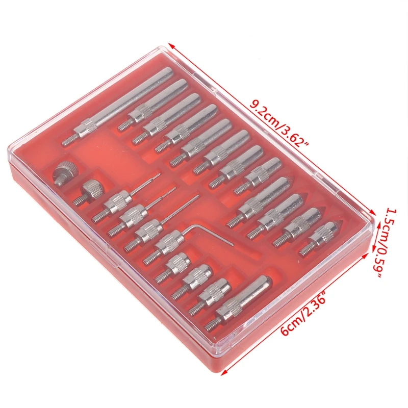 

22Pcs Steel Dial Indicator Point Set 4-48 Thread Tip For Dial & Test Indicators