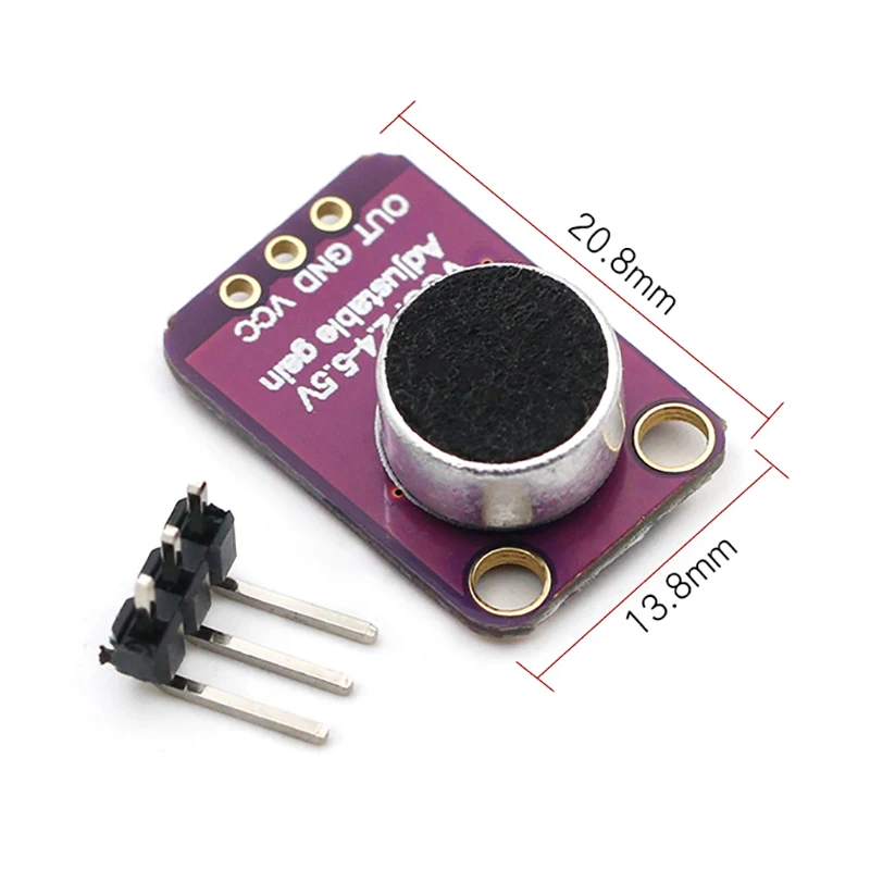 GY-MAX4466 MAX4466 Electret микрофонный модуль усилителя с регулируемым коэффициентом