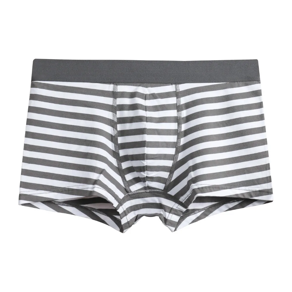 A0125 Gray L4 Мужские хлопковые мягкие Unerpant мужское Мужское нижнее белье, боксеры с коротким мошонком, забота о капсулах, функция молодежного здоровья, сеульские выпуклые трусы-боксеры - Цвет: A0125 Gray L4