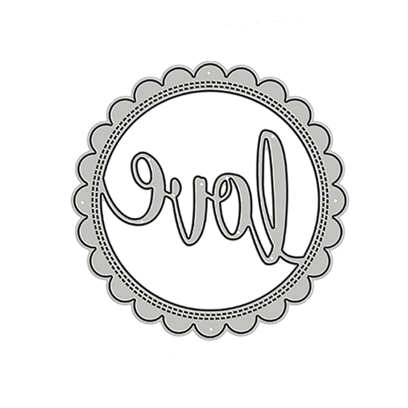 Round Shape Picture Frame New Metal Cutting Dies for Scrapbooking Paper Craft and Card Making Embossing Decor No Stamps Set 2021 | Дом и сад