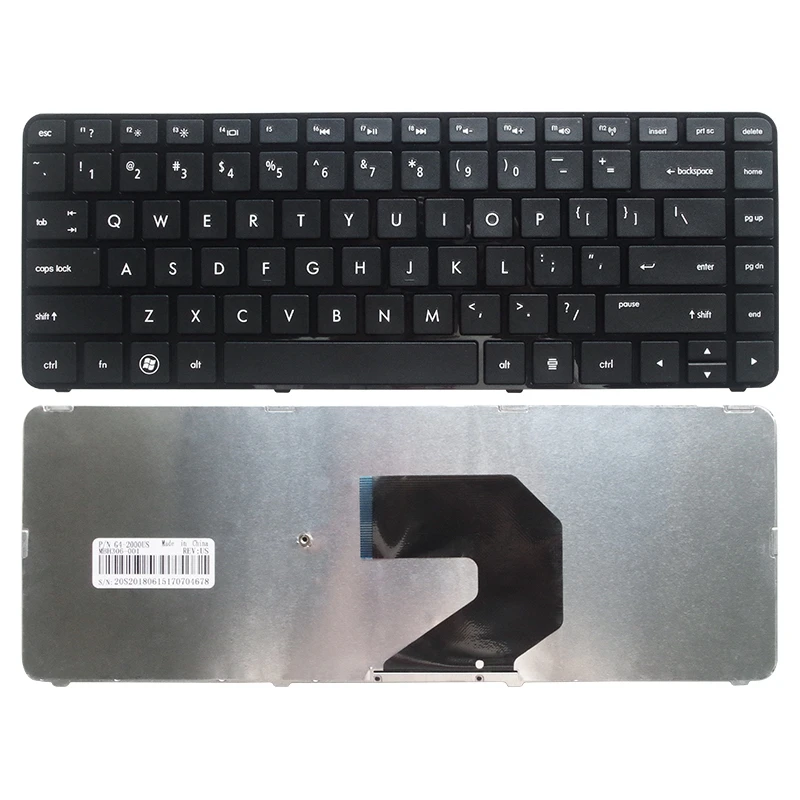Черная клавиатура YALUZU для HP Pavilion новая с рамкой ноутбука 673608 680555 001 698188