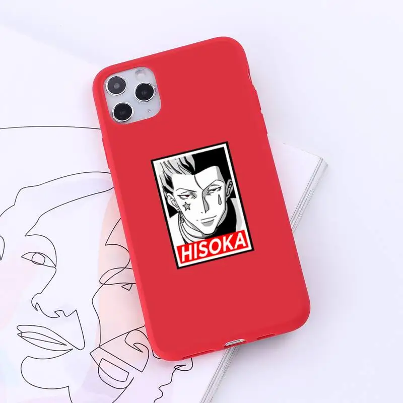 

Hunter X Hunter Killua Zoldyck Phone Case Candy Color for iPhone 6 7 8 11 12 s mini pro X XS XR MAX Plus