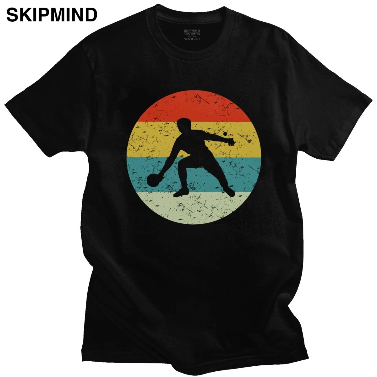 Футболка мужская хлопковая в стиле ретро с коротким рукавом для настольного