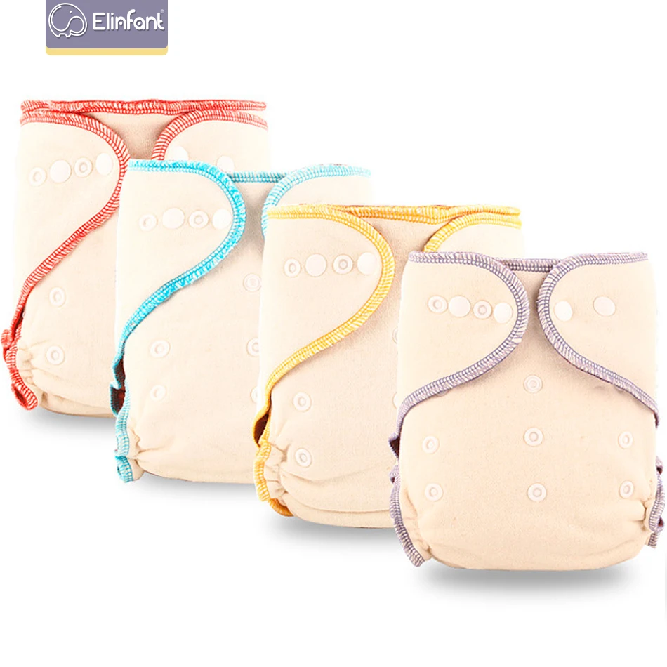 Многоразовые подходящие подгузники из кофейного флиса один размер ночные AIO & 2