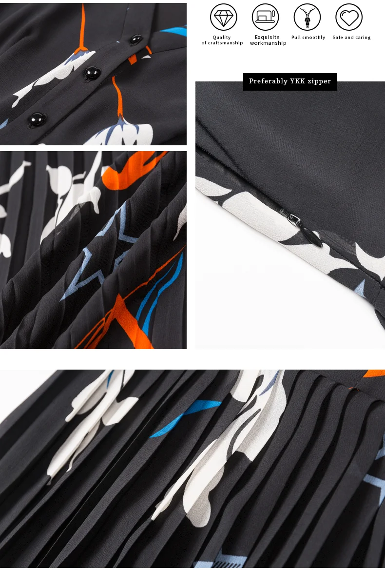 

2021 Spring Latest Design Fashion Long Sleeve V Neck Maxi Floral Chiffon Dress for Women