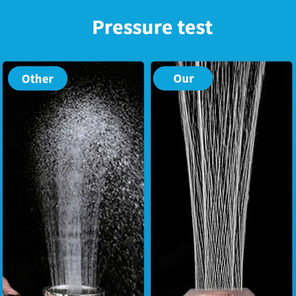 

1pcs 3-Function Pressure Rainfall Shower Head Shower Head Water Saving Filter Spray Nozzle High Pressure Water Saving