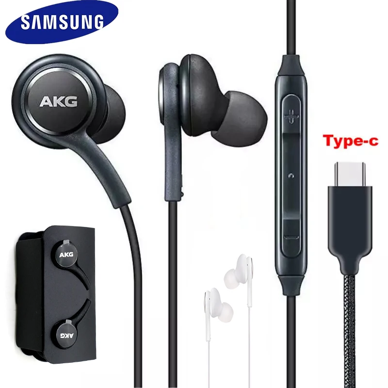 Оригинальный SAMSUNG AKG Наушники EO IG955 гарнитура In ear Type c с микрофоном Проводная