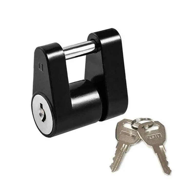 

Trailer Hitch Coupler Lock Heavy-Duty Hook Lock Anti-theft Trailer Protector Durable Security Padlock Parts Repalcement Cou X4F0