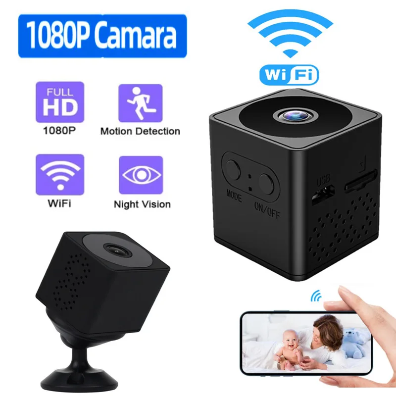 

1080P Mini Camera Full HD Night Vision Motion Detection ip Cam Home Secourity Smart Wireless WiFi Monitor Micro Camcorder