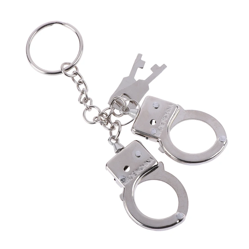 1 шт. креативные наручники из сплава для полиции двойной брелок ключей